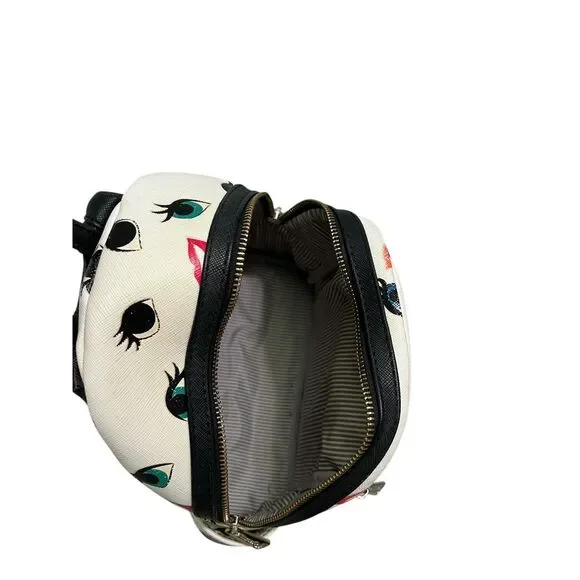 Loungefly X Disney Princess Eyes & Lips Backpack Green Blue Eyes Red Lips